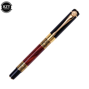 

1pcs High quality classical fountain pen wood grain high-grade business pen metal signature fountain pen