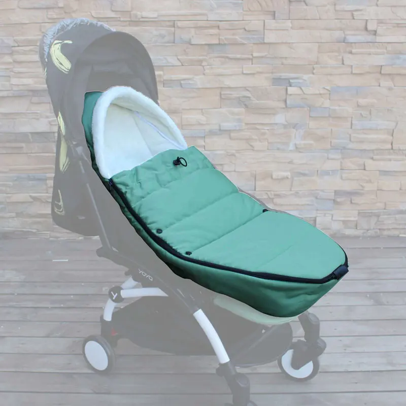Sroller Footmuff теплый чехол для ног спальный мешок для Yoya Babyyoya аксессуары для коляски ветрозащитная зимняя Весенняя коляска - Цвет: Upgrade green