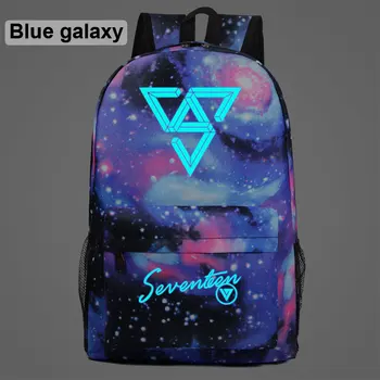 

AL4406 LuminousK Fashion POP Music Seventeen idol Boy Girl School bag Teenagers Student Schoolbags Women Packsack Men Backpack