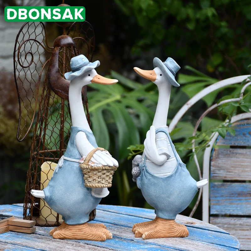 Duck Ornaments Resin Artificial Duck Garden Sculpture Animal Statue Couple Decoration Simulation Pond Decor Landscape Crafts Duck Ornaments Resin Artificial Duck Garden Sculpture Animal Statue Couple Decoration Simulation Pond Decor Landscape Crafts