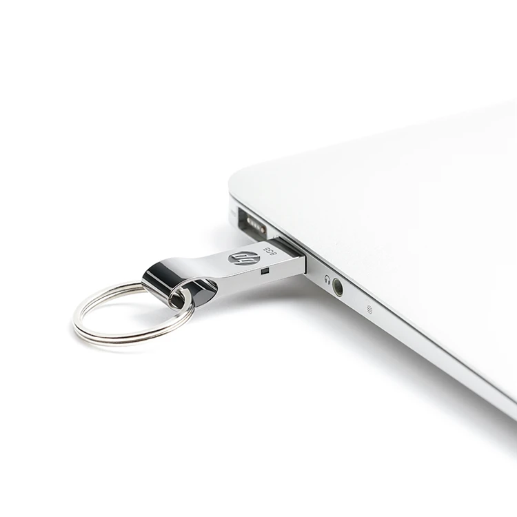 Usb флэш-накопитель hp с разъемом Usb 8 ГБ/16 ГБ/32 ГБ/64 Гб Memoria Usb брелок металлический Флешка диск на флэш-карта в виде ключа пылезащитный