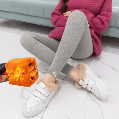Explosion models maternity clothes autumn and winter plus pregnant thickening stomach lift comfortable leggings pregnant trouser