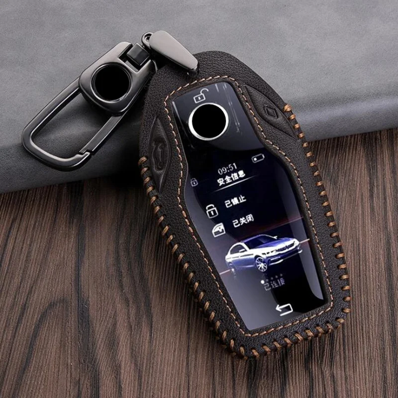 Чехол для ключей из натуральной кожи чехол BMW 5 7 series G11 G12 G30 G31 G32 i8 I12 I15 G01 X3 G02 X4 G05 X5 G07