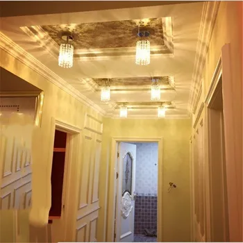 

Modern Led luster Small Crystal Ceiling lamp LED Light Ceiling AC110/ 220V Home Lighting lampadari Ceiling Light For Aisle