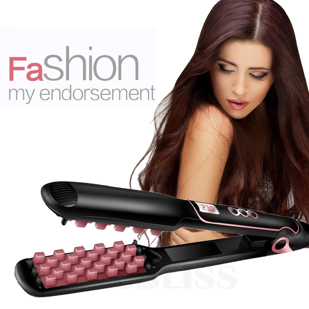 Professional Mini 3d Grid Hair Curlers Curling Iron Volumizing Ceramic Corn Perm Curler Flat Iron Styling Tools Gift For Women