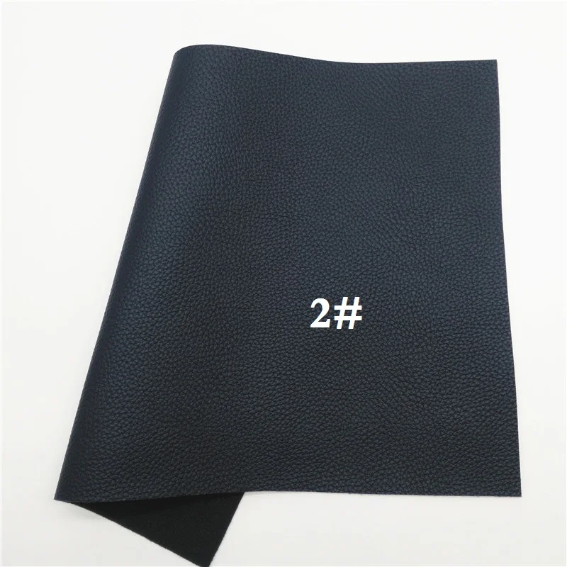 2 Glitterwishcome 30X134CM Mini Roll Litchi Faux Leather Fabric, PU Synthetic Leather Fabric Sheets, Vinyl Fabric for Bows, GM421 - Цвет: 2