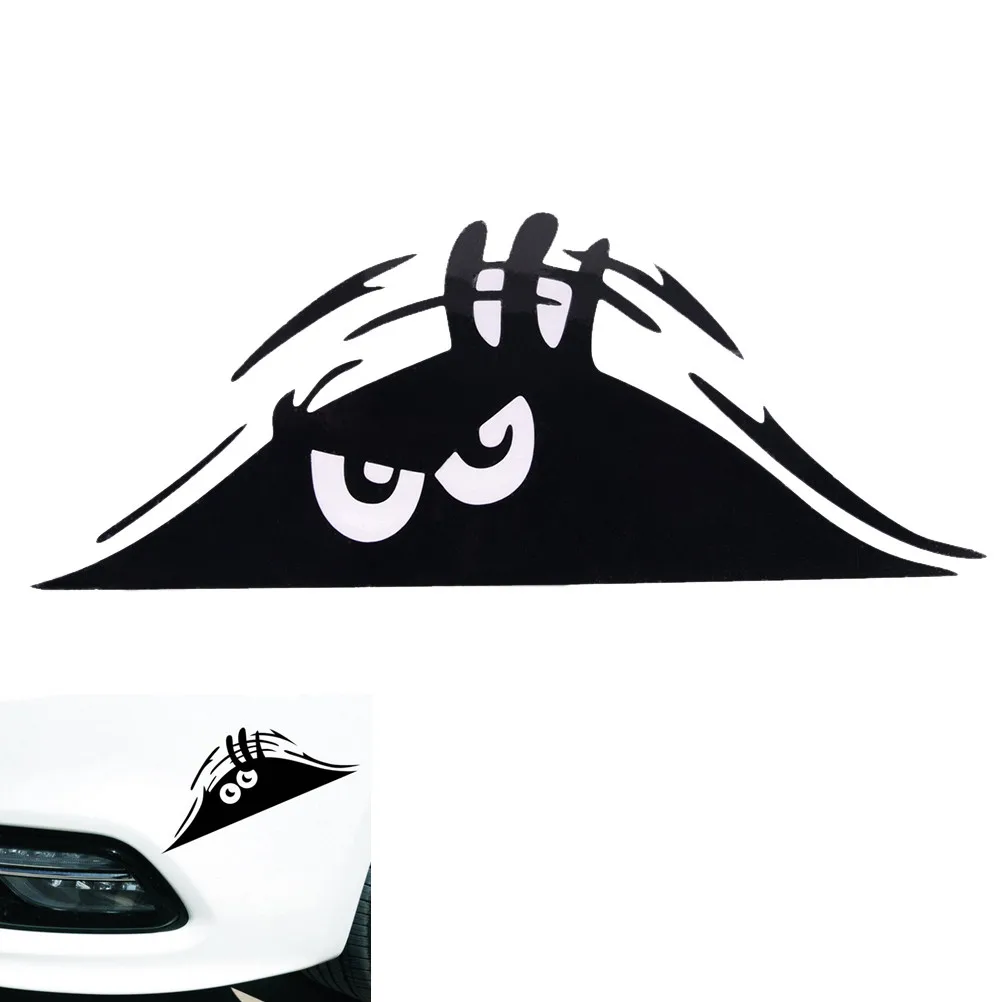 Горячая Распродажа черный/белый Peeking Monster авто стены окна стикеры Графический