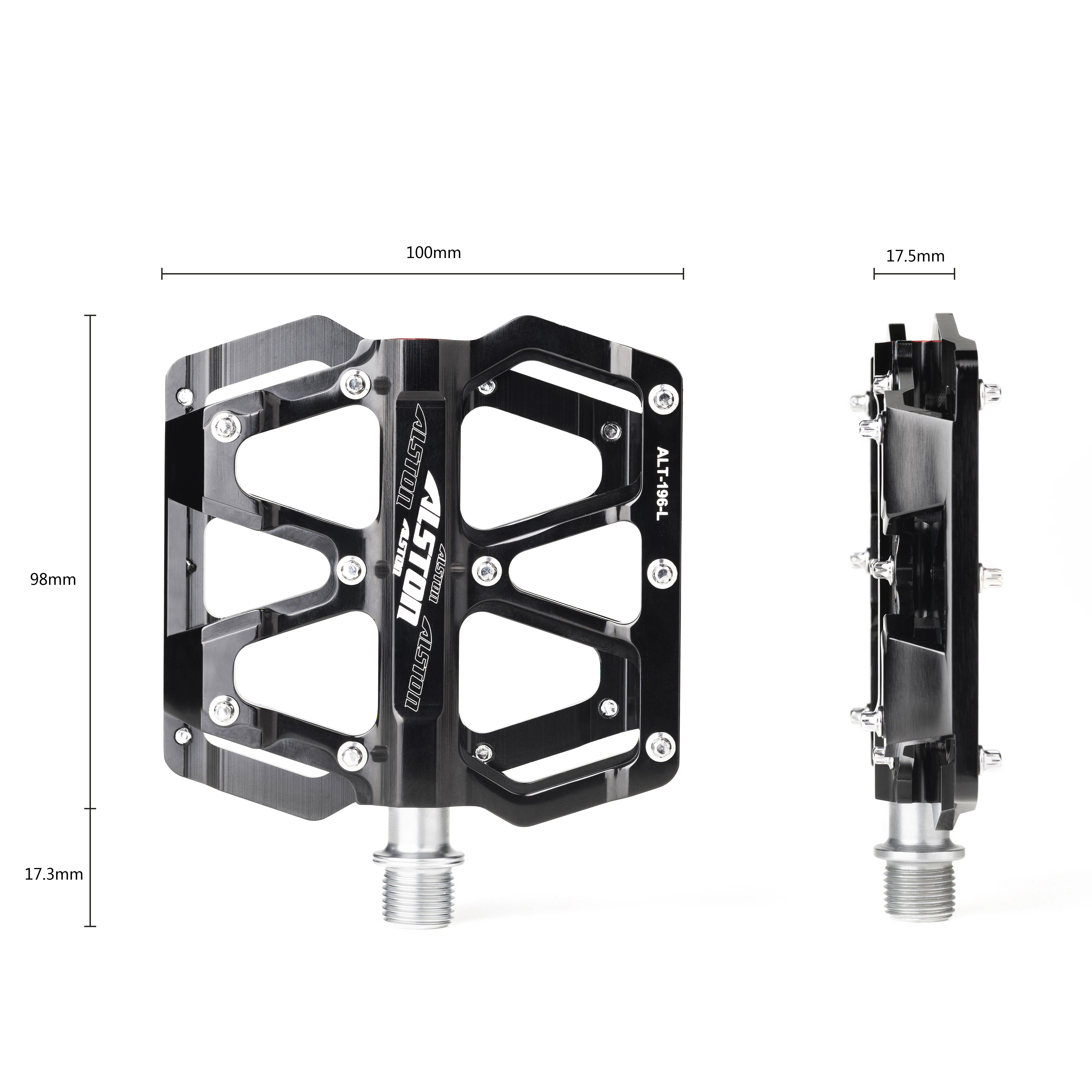 Online Mountainbike Pedale Hohe Stark Stärke Bunte Aluminium Legierung CNC Gefräste Versiegelt 3 Lager Pedale für BMX MTB 9 16