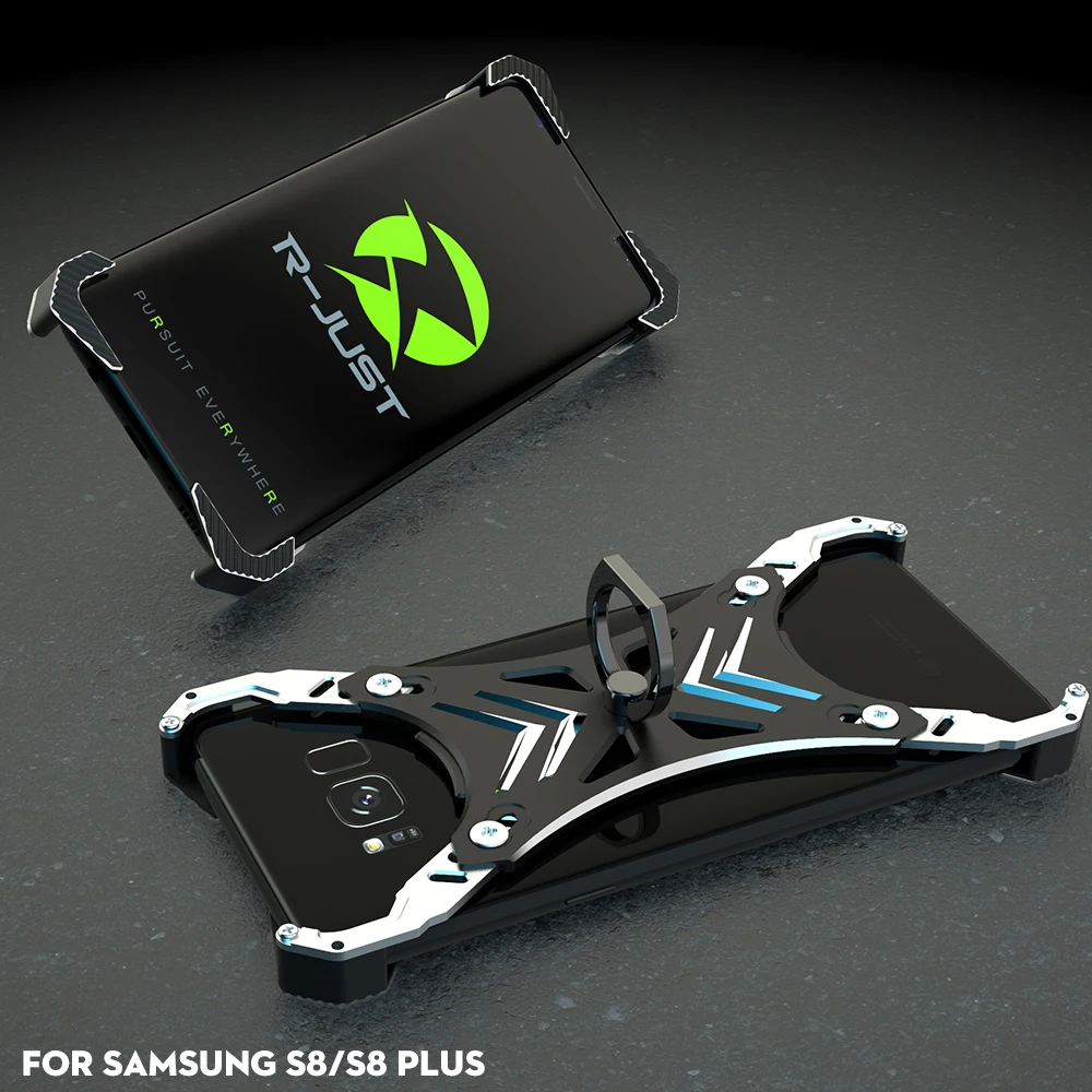 Вращающийся на 360 градусов Алюминиевый чехол-подставка с металлическим кольцом