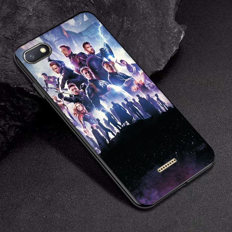 TPUBLK656 Чехол для Xiaomi Redmi 6A чехол Hero Marvel чехол для телефона для Xiaomi Redmi 4A 5A 6A 7A 8A черный ТПУ чехол для Redmi 4X5 6 7 8 чехол s - Цвет: TPUBLK656