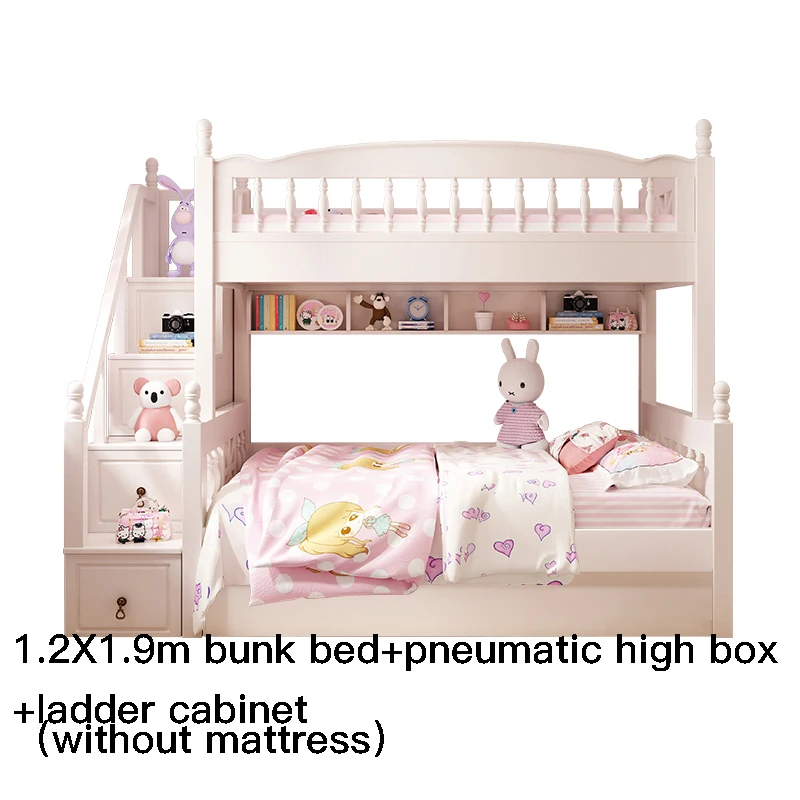 1.2*1.9m letto a castello bianco su giù camera da letto Set semplicità  combinazione contenitore letto blu famiglia adatto per bambini mobili per  la casa - AliExpress