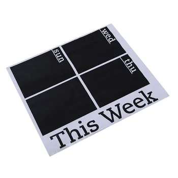 

Weekly Planner Calendar Blackboard Removable Wall Sticker Chalk Board Decal