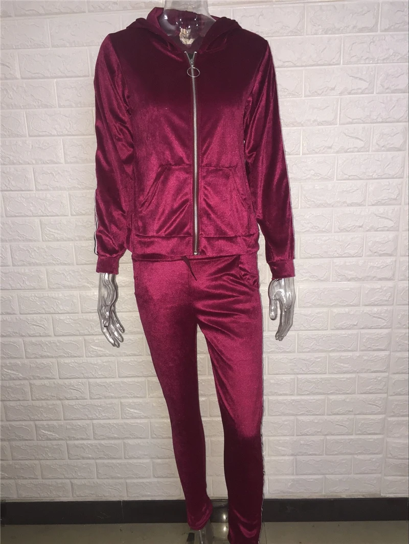 Lounge Wear Velvet Tracksuit