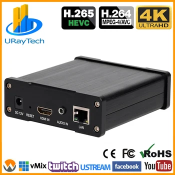 

Best H.265 H.264 4K UHD HDMI Video Encoder For Live Stream Broadcast Support HTTP RTSP RTMP UDP RTP For Live Stream Broadcast