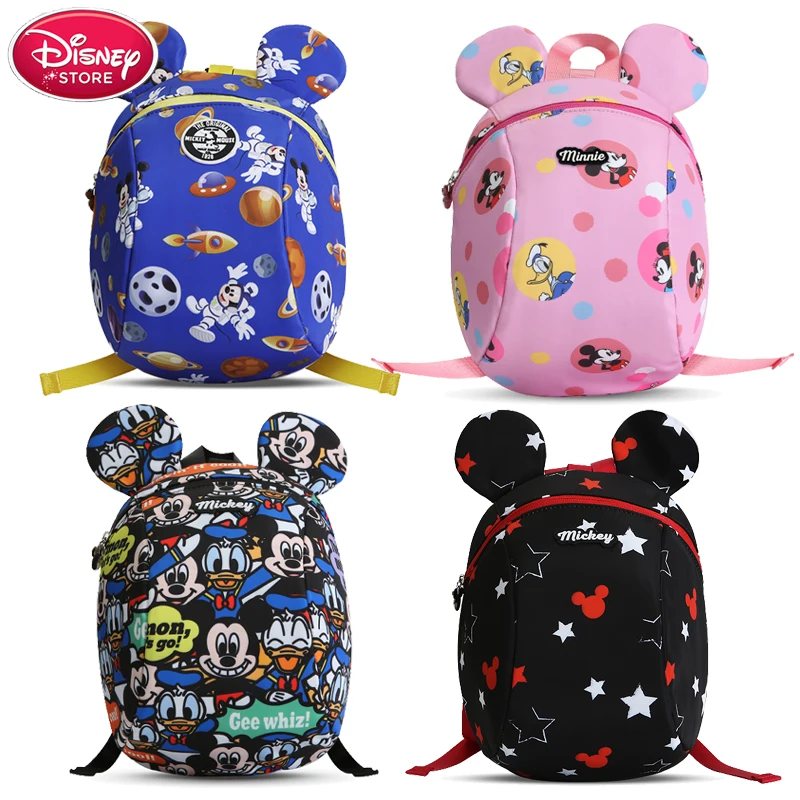 Рюкзак disney, сумка для подгузников, Сумка для беременных, дорожная сумка Минни, Микки Маус, дорожная сумка с животным принтом, детская школьная сумка