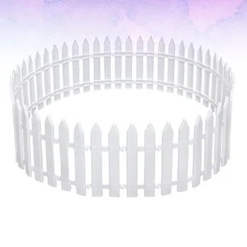 

30 pcs White Mini Splicing Plastic Miniature for Christmas Garden