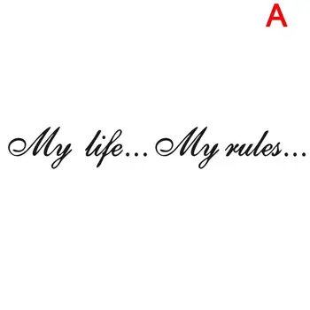

ONE Ratels TZ-640 8.5 * 60 cm 1-2 pieces My life ... My rules ... Car stickers and decals car stickers