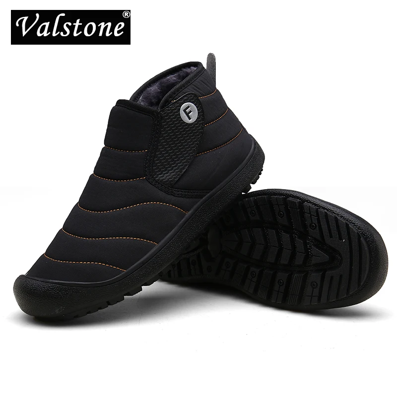 Valstone-Botines forrados de felpa para hombre y mujer, botas de nieve cálidas, zapatos antideslizantes para exteriores, zapatillas Unisex, talla 36-48, Invierno - Imagen 6