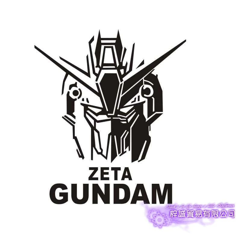 Pegatina GUNDAM Sticker Anime Cartoon Car Decal Sticker Zeta Vinyl Wall Stickers  Decor Home Decoration