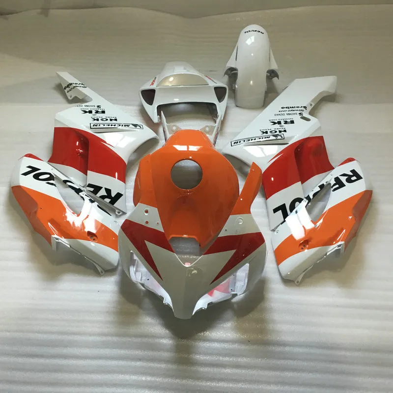 Комплект обтекателей для мотоциклов HONDA CBR1000RR 04 05 CBR 1000RR 1000 2004 2005 ABS белый красный