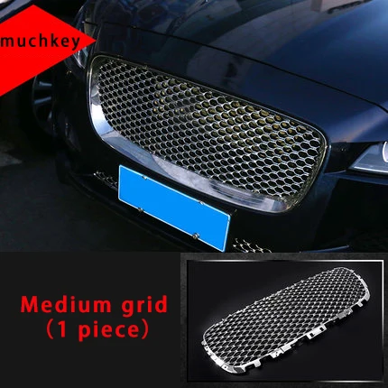 Для Jaguar f-pace хромированная внутренняя подстаканник AC vent дверная ручка Чаша формовочная отделка - Цвет: Medium grid