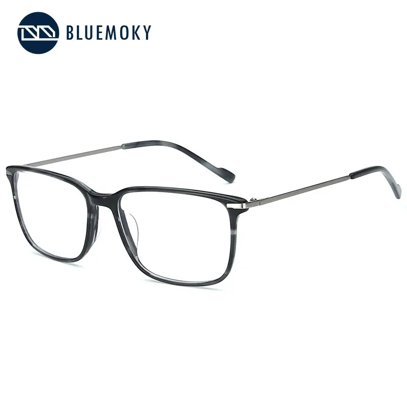 BLUEMOKY Square Glasses Frame Men Optical Myopia Glasses Frame Fashion Eyeglasses Transparent Clear Lens Glasses Eyewear