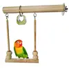 Wooden Bird Swing Toy with Chewing Beads