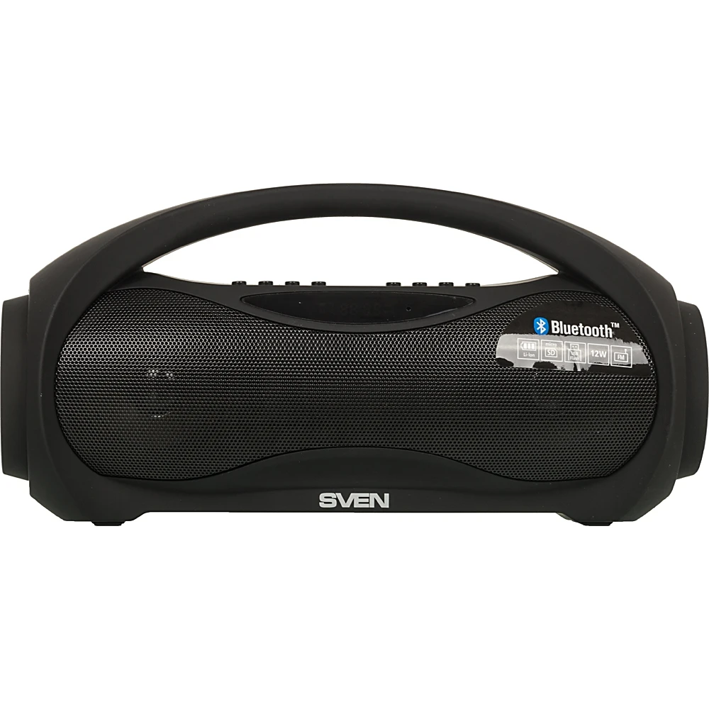 Колонка порт. Sven PS-420 черный 12W 2.0 BT 10м 1800mAh