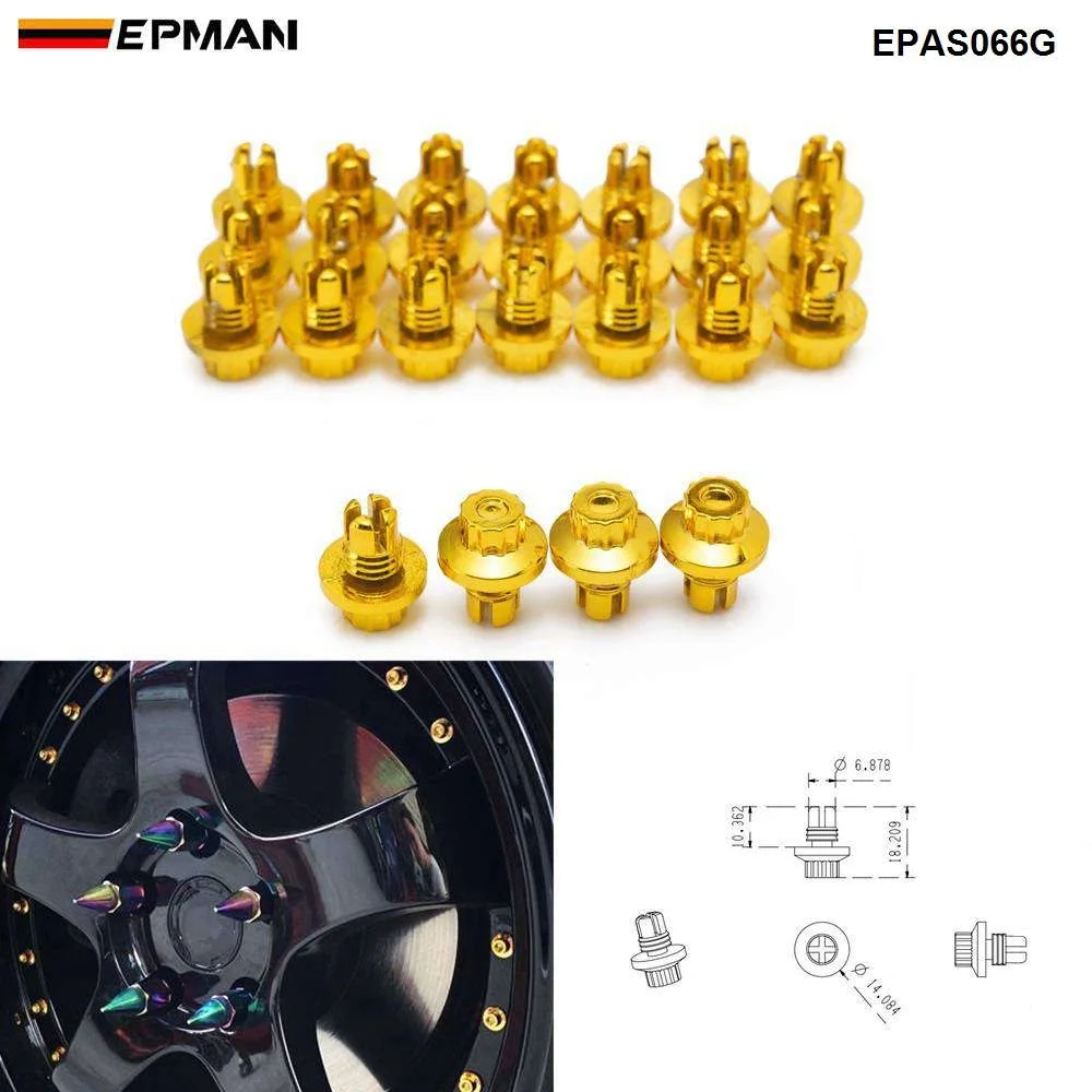 EPMAN 25 шт./лот пластиковые колеса с заклепками подходят для дисков серии AH Ds