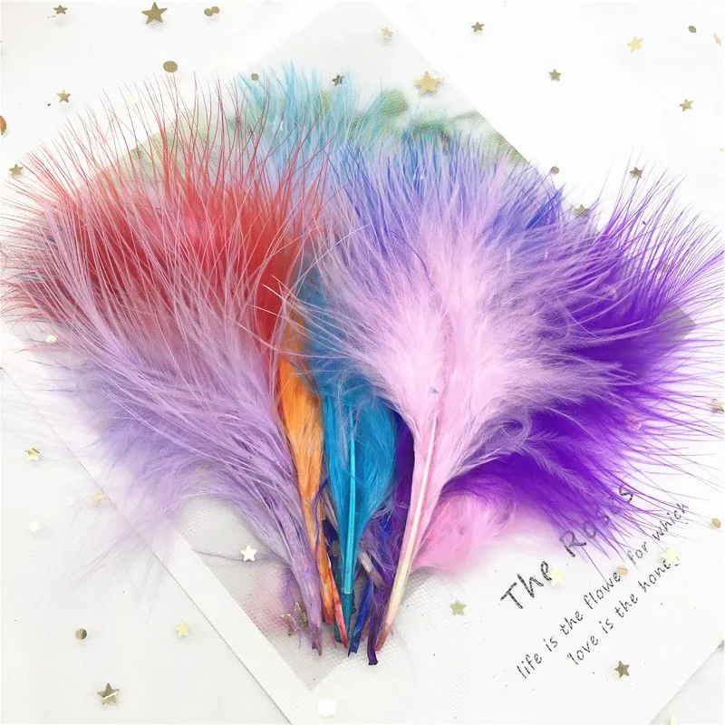 Mix color 2 50 шт. куриное перо 7-10 см 2-4 дюйма индейки перья карнавал Хэллоуин кружевные украшения на Рождество украшения Свадебные украшения - Цвет: Mix color 2