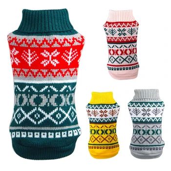 

Pet Dog Puppy Winter Warm Sweater Clothes Classic Pets Dogs Outfit Coat Soft Pet Chihuahua Clothes Dog Vest