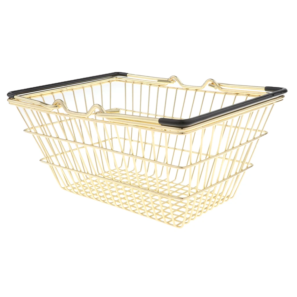 Mini Shopping Basket with Handle, Creative Desk Holder Storage Toy, Toys Gift for Kids Boys Girls