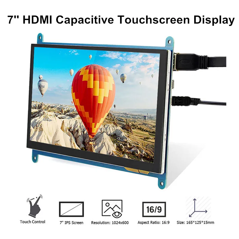 

Elecrow Raspberry Pi 3 Touch Screen 7 Inch LCD Display HDMI 1024X600 7" IPS Monitor HD TFT 7inch RPI for Raspberry Pi 3 2B B