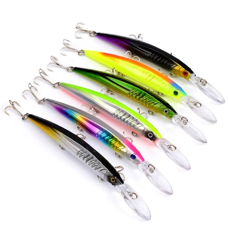 Мини Открытый рыболовные приманки Crankbaits Крючки жесткие приманки 15,2 см крючок из высокоуглеродистой стали рыболовные снасти