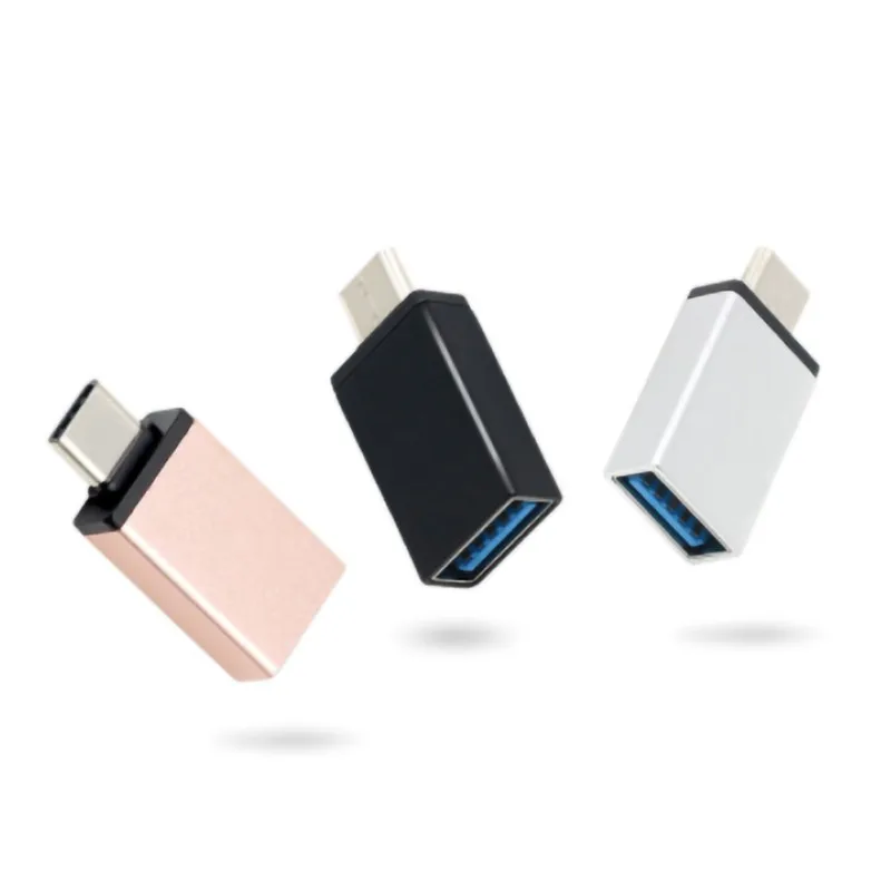 

Three Colors USB Type C To USB 3.0 Adapter Small Compact OTG High Speed Type-C USB Converter