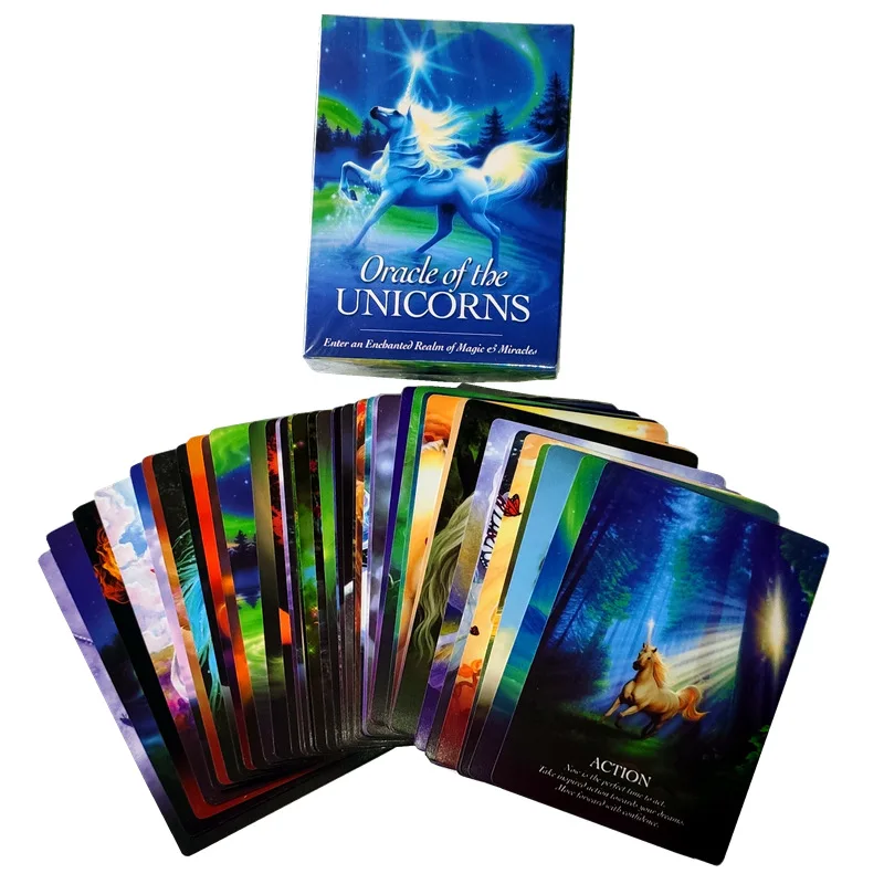 2019 New Read Fate lenormand Oracle Cards Mysterious Fortune Tarot Cards Game For Divination Fate  unicorn oracle cards FT014 7