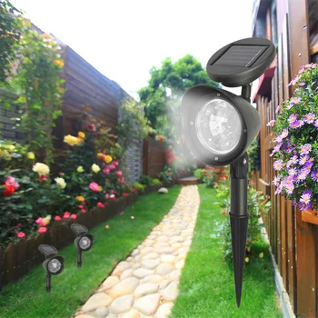 

4 LED Solar Spot Light Outdoor Garden Lawn Landscape Spotlight Path Lamp