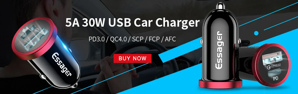 Essager USB зарядное устройство QC3.0 30 Вт Быстрая зарядка 3,0 настенное зарядное устройство для iPhone Xiaomi samsung Быстрое зарядное устройство адаптер зарядного устройства для мобильного телефона