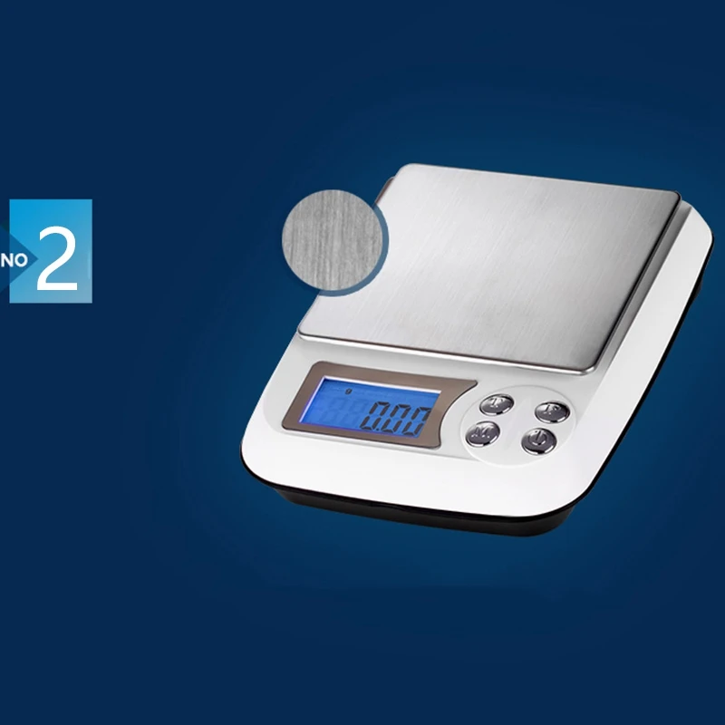 Household Kitchen Scale Electronic Food Scales Diet Scales Measuring Tool Slim LCD Digital Jewelry Scales US Plug