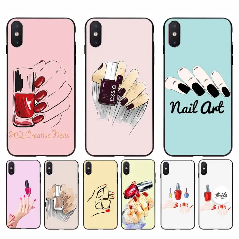 Nail Phone Case Iphone 11 Iphone Case 6s Plus Nail Iphone Case Nail Polish Color Aliexpress
