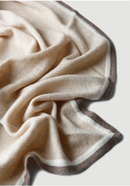 Wool–Cashmere Triangle Scarf