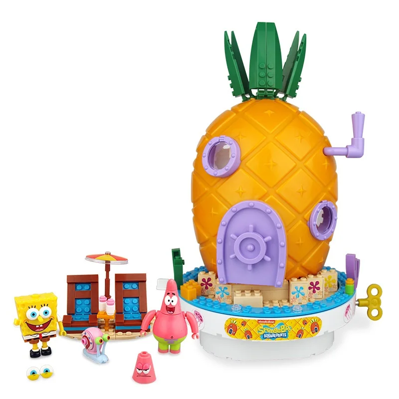 Новый Spongebobs серии блок дом в форме ананаса Патрик фигурки сборные строительные