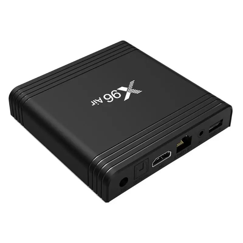 Прочная приставка портативный тонкий дизайн X96 Air ATV Android 9,0 2G+ 16G 2,4G/5G wifi 8K телеприставка с ИК-пультом дистанционного управления