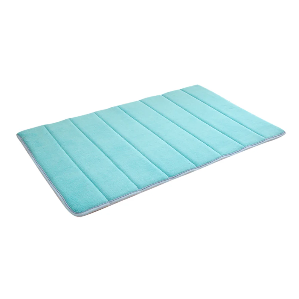 Light Blue Коралловый флисовый Коврик для двери, входной пол, коврик для двери, низкопрофильный коврик, Противоскользящий коврик для кухни, ванной комнаты, гаража, напольный Внутренний дверной коврик - Цвет: Light Blue