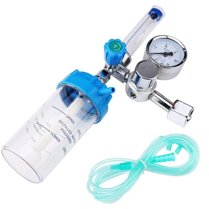 Oxygen Flow Meter Flowmeter Pressure Gauge Valve Regulator 0-10L/Min Internal Thread G5/8 | Инструменты