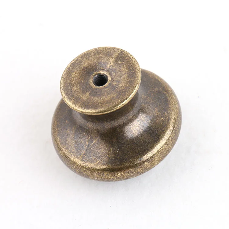 Retro 35mm Round Metal Pull Handles Wardrobe Cabinet Door Cupboard Drawer Knobs