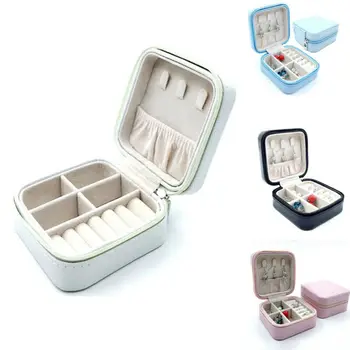 

Women Performer Lady 2020 New Jewelry Packaging Box PU Leather Jewelry Box Necklace Ring Storage Organizer Display Show case