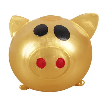 

3pcs Jello Pig Cute Anti Stress Splat Water Pig Ball Vent Toy Venting Sticky Gold pig squishy Soft juguetes Kids toys игрушки