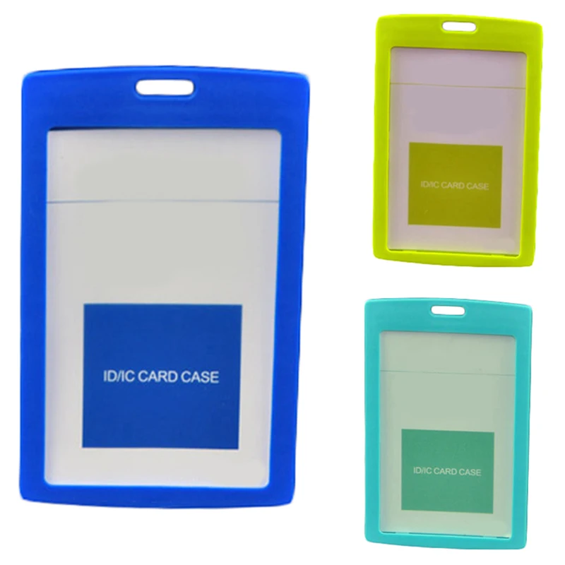 Solid Color Work Employee Name ID Card Cover Plastic Certificate Identity Badge Women Men Business Credit Holder Case | Багаж и сумки