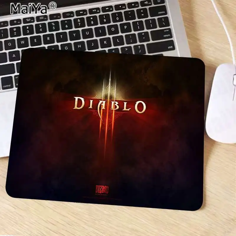 No Lock Edge25x29cm MaiYa нескользящий ПК Diablo ноутбук компьютерный коврик для мыши игровой коврик мышь - Цвет: No Lock Edge25x29cm